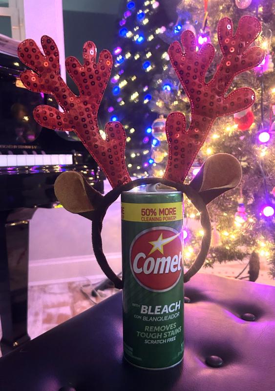 Comet cleaner getting in the Christmas spirit. MICHAEL COREY PHOTO